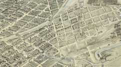 Bird's eye view of the city of Denver Colorado 1882. Courtesy DPL, Western History Collection, CG4314.D4 1882 F55