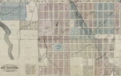 Map of Denver, the capital of Colorado : compiled from the official records. Courtesy of DPL Western History Collection CG4314.D4 1878.W5