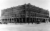 Barnard Block at 8th and Kalamath Sts (approx 1930), DPL Western History Collection X-24828
