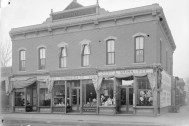 National Tea Co 775 Santa Fe. Harry M. Rhoad's father, Harry Fisher Rhoads built this building in 1888 and operated a hardware store there for many years. DPL Western History Collection Rh-607