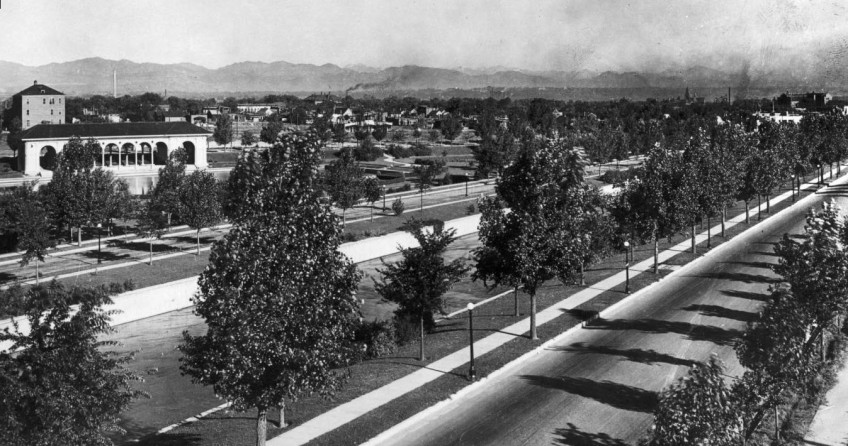 Speer Boulevard Cherry Creek Drive And Sunken Gardens 1915